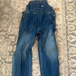 Men's Dark Blue Denim Overalls